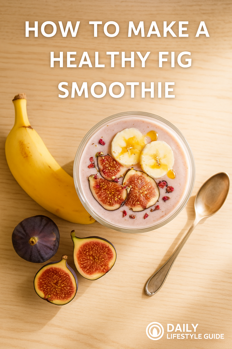 🥤 Fig Smoothie Recipe: A Creamy, Nutritious Blend for Energy & Wellness