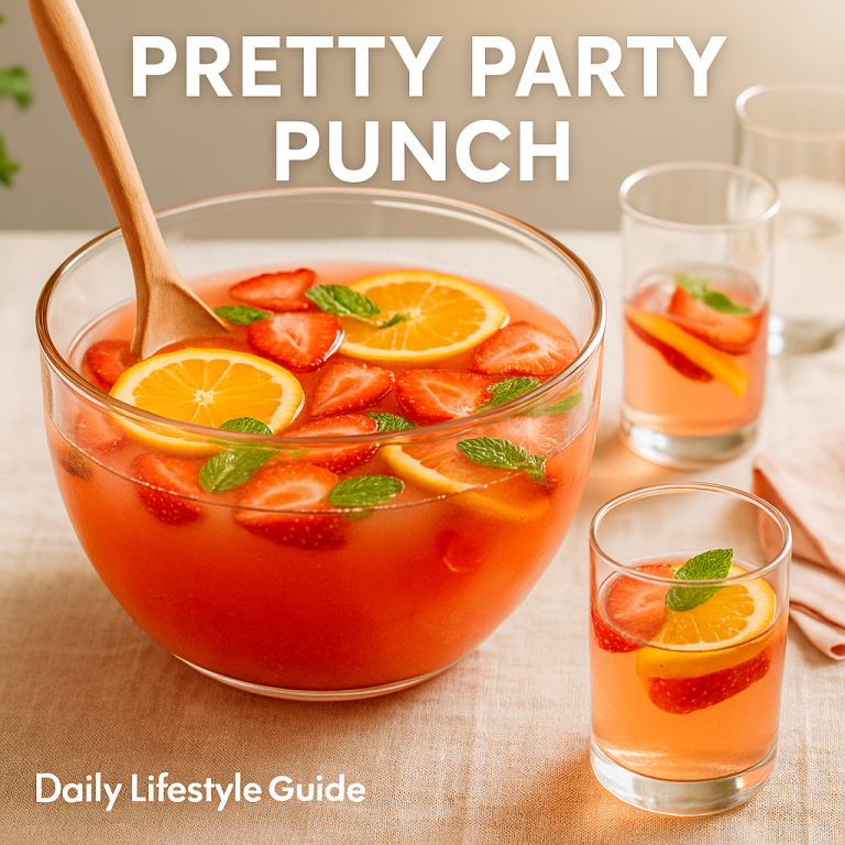 🍓 Pretty Party Punch: A Refreshing and Beautiful Drink for Every Celebration