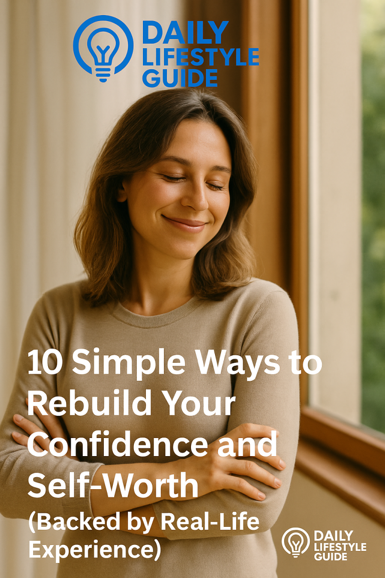 💪🏼10 Simple Ways to Rebuild Your Confidence and Self-Worth (Backed by Real-Life Experience)