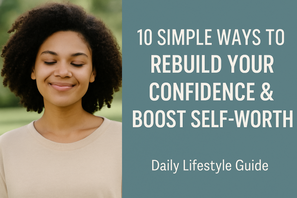 Rebuild your confidence .