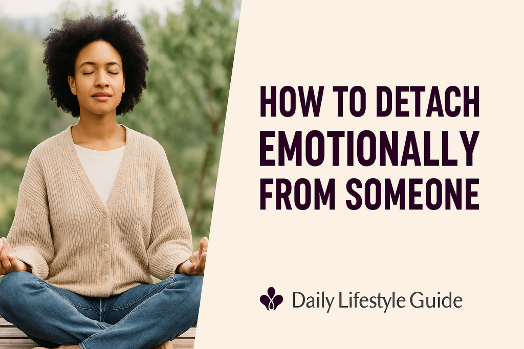 how to detach emotionally from someone – woman finding peace and clarity